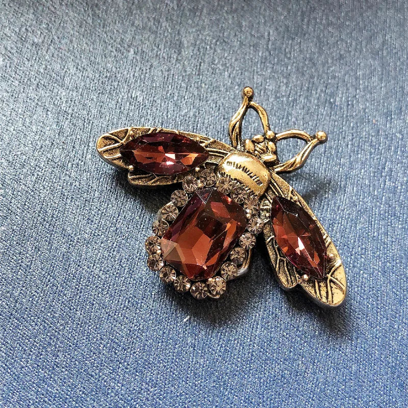 Vintage Rhinestone Brooch for Women Girls Baroque Rectangle Crystal Shell Pearl Brooches Elegant Wedding Christmas Ornament Gift