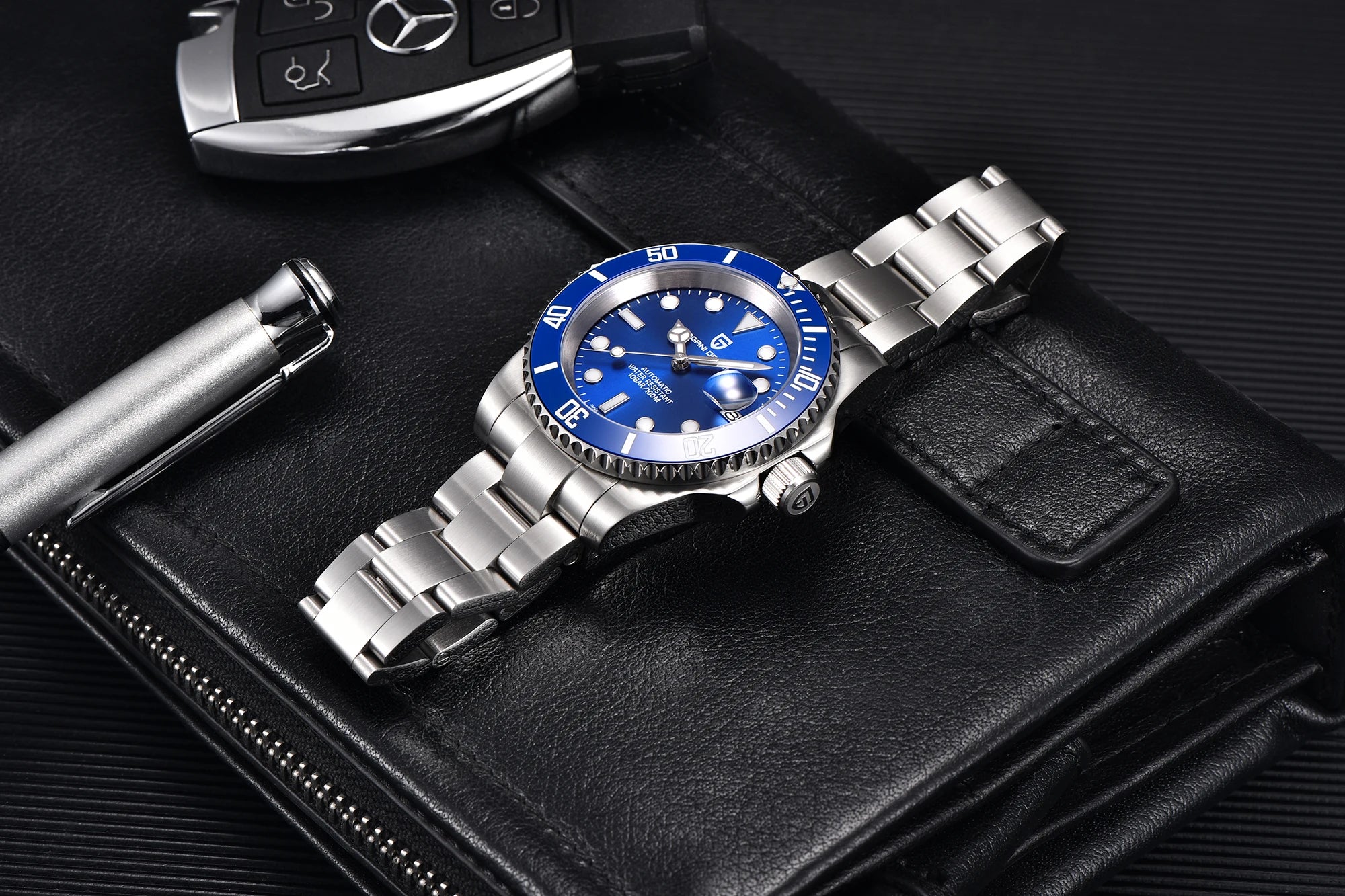PAGANI DESIGN 2026 NEW Water Ghost Watch 40MM Luxury Automatic Mechanical Watches NH35 Auto Date Dive BGW-9 Watch For Men