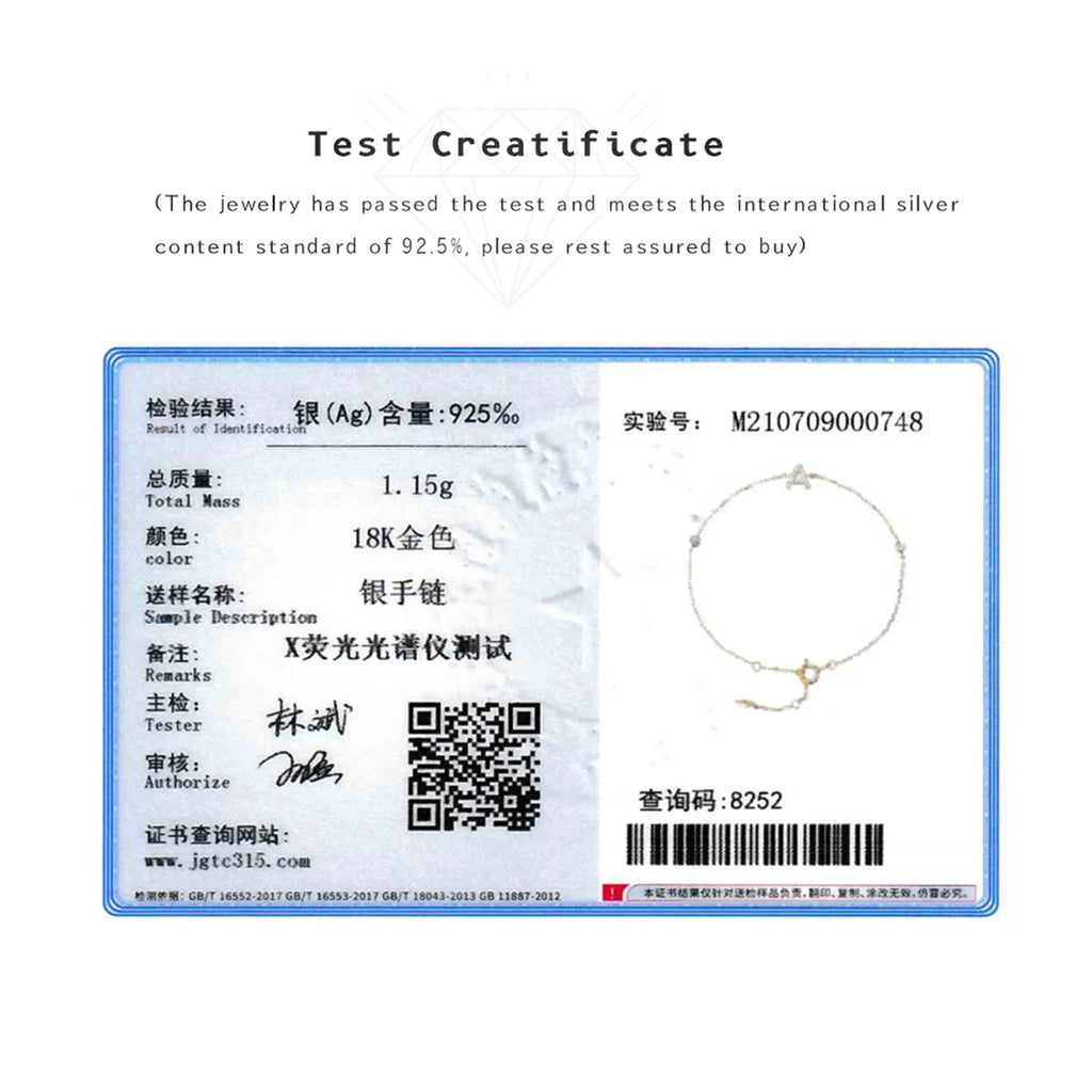 925 Sterling Silver Initial 26 Letters Alphabet Monogram Gold Name Bracelet Crystal CZ Zircon 2021 Fashionable Jewelry