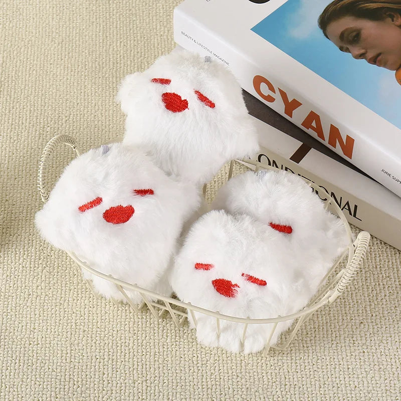 IFYOUOO Hutao Cosplay Keychain Unisex Ghost Pendant Plush Doll Key Rings Accessories Key Chains Hanging Bag Charms