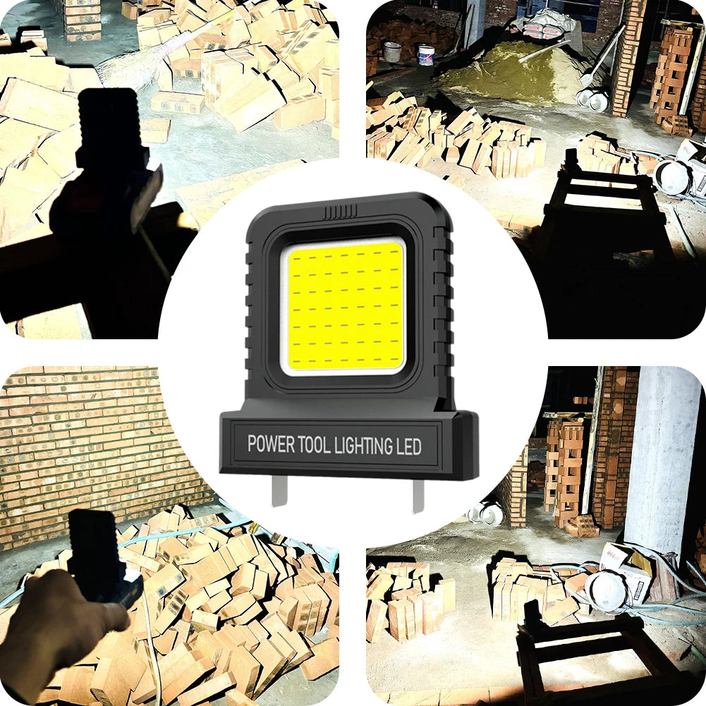 1-5Pcs Power Tool LED Work Light for Makita for Milwaukee for Dewalt for Bosch for Dayi Lomvum Zhipu 18V-21V Li-ion Battery
