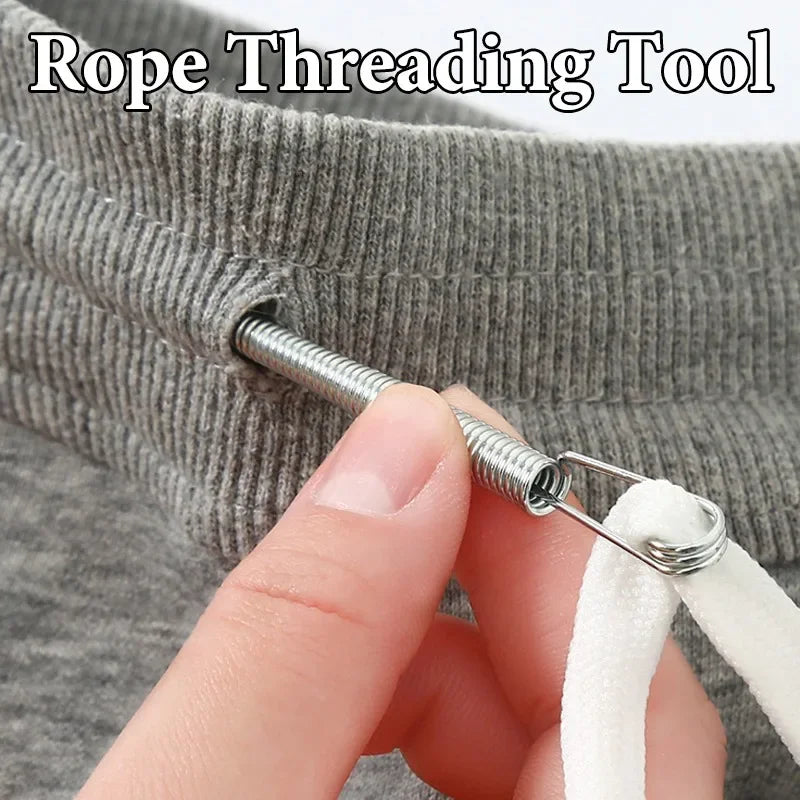 Rope Threading Tool Bendable Spring Drawstring Threader Clip Drawstring Thread Multi Functional DIY Sewing Accessories