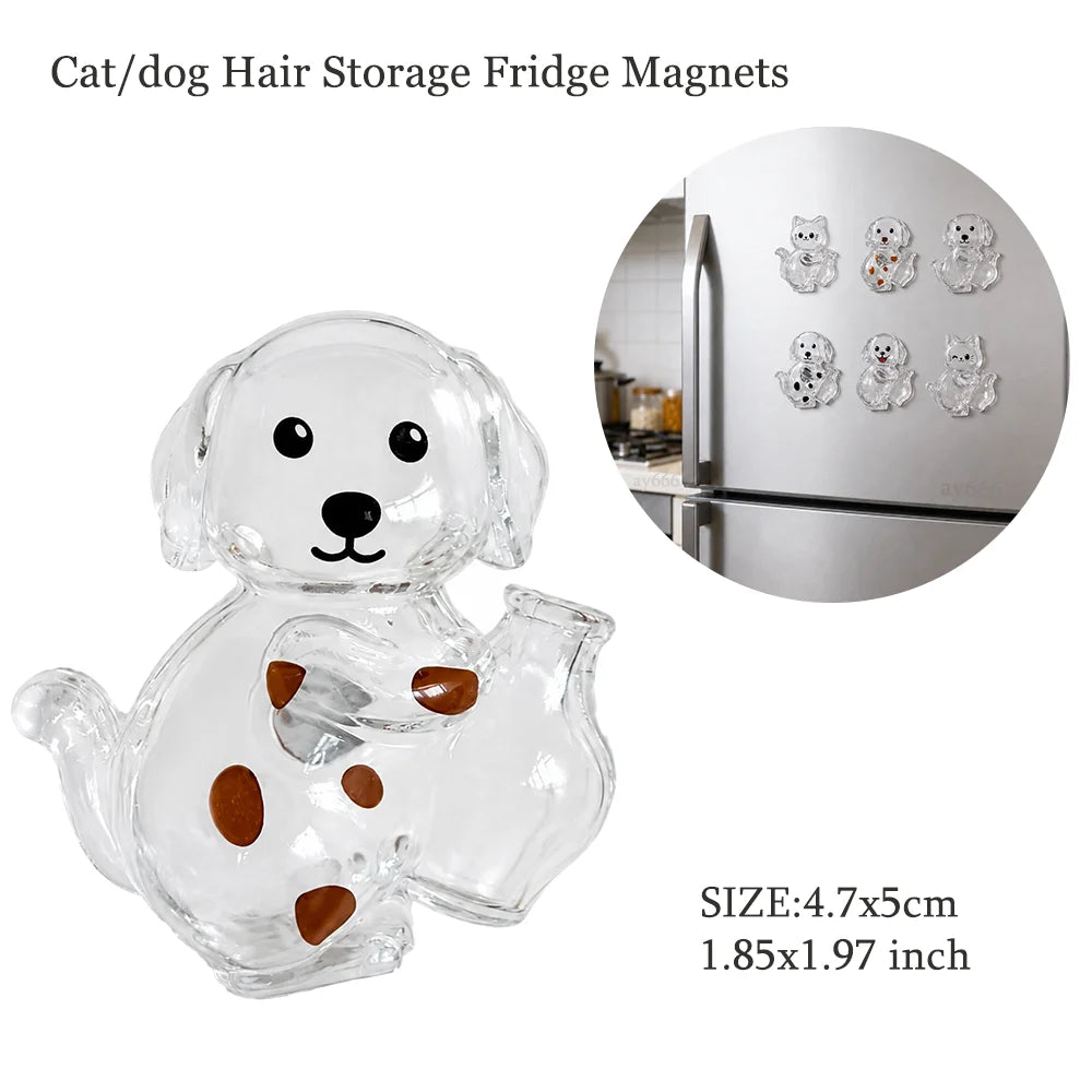 Pet Hair Memorial Resin Storage Capsule Creative Cat/Dog Hair Pendant Unique Keychain Novel Trendy Souvenir Car Decorate Gift