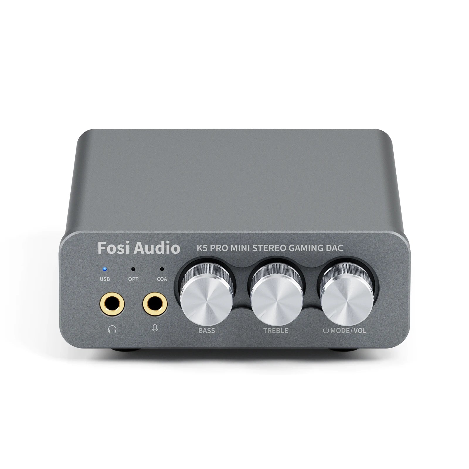 Fosi Audio K5 PRO Gaming USB DAC With Microphone Headphone Amplifier Desktop Mini Audio DAC Amp For PS5 PC