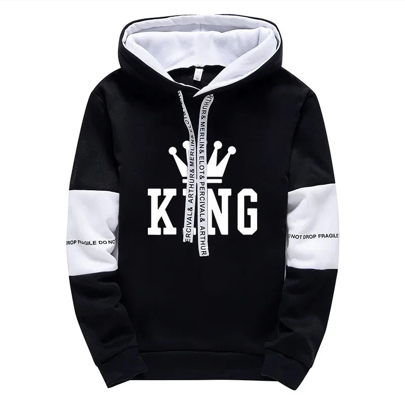 King Printing Mens Tracksuit Hot Sales Casual Hoodie Pants Streetwear Outdoors Mens Clothing Single Piece Sweatshirts Sweatpants