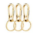 3-Piece Set of Metal Carabiner Keychains, Key Rings, Key Clips, Hooks, and Storage Holders Suitable for Car Key Finders, Men and Women, Outdoor Hiking, and Camping