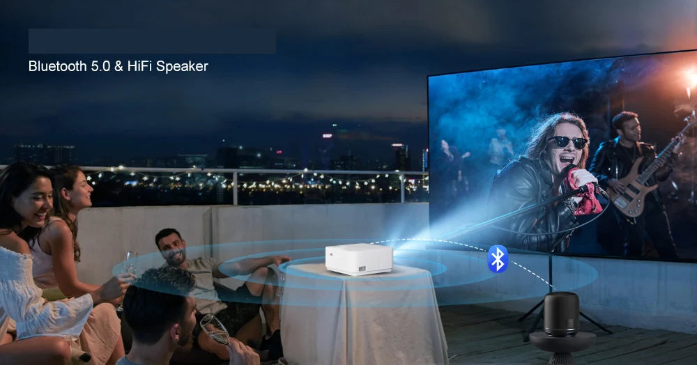 WZATCO New D5 1080P 5G WiFi Android Smart Digital Focus Full HD Projector LED Video Home Theater Cinema Proyector LCD Beamer