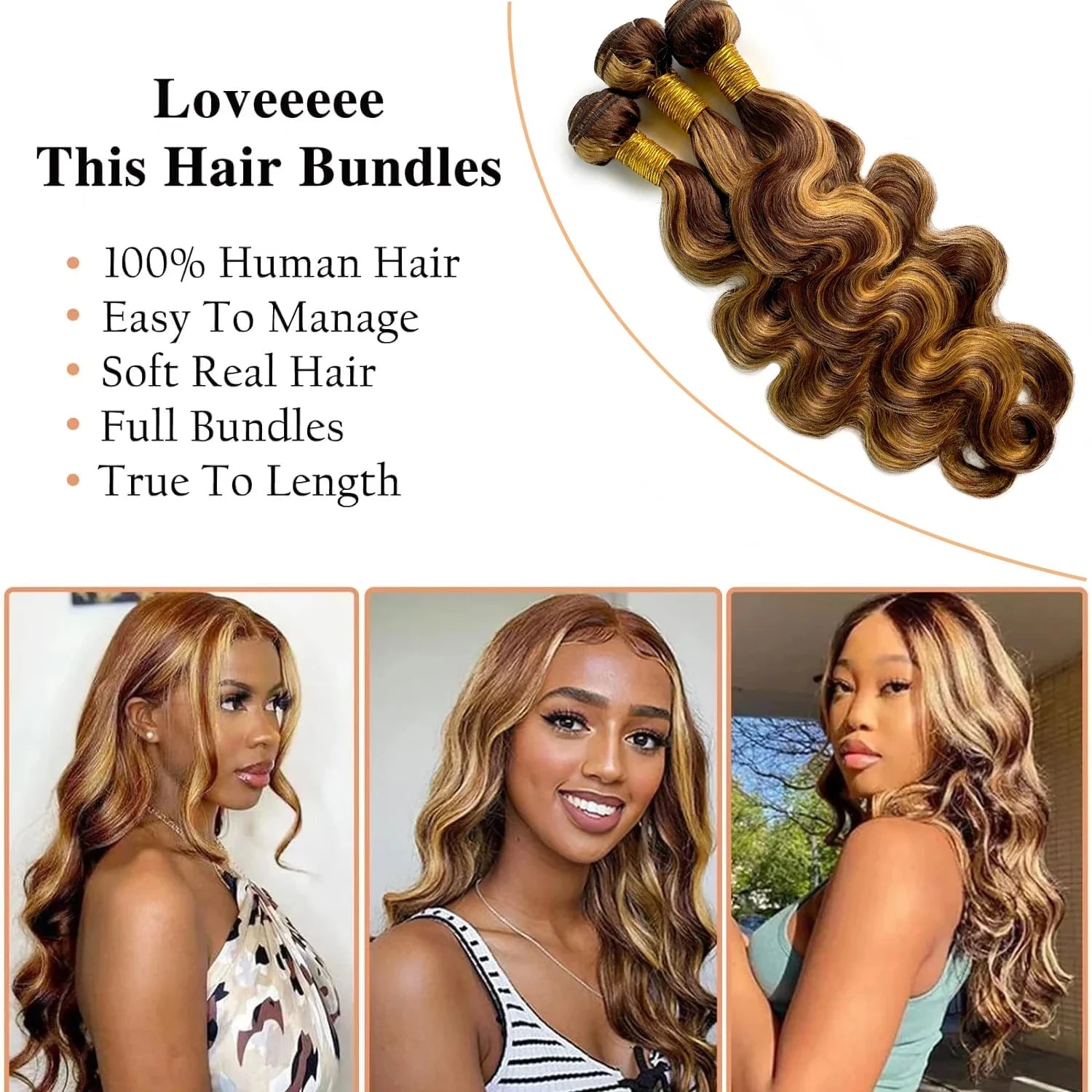 16A Highlight Ombre Bundles Human Hair Unprocessed Brazilian Colored Body Wave Raw Hair Bundles Weave Extensions Deals