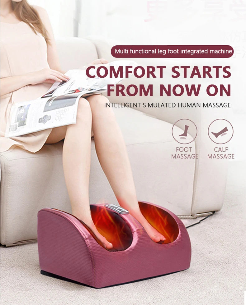Foot massage machine Foot kneading foot leg massager electric heating home leg machine Christmas gifts, Valentine's Day gifts, M