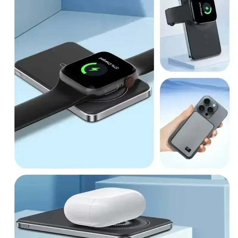 Lenovo 500000mAh Wireless Magnetic PowerBank for Magsafe Fast Charging PD22.5W Portable External Battery Supply for iPhone 15-17