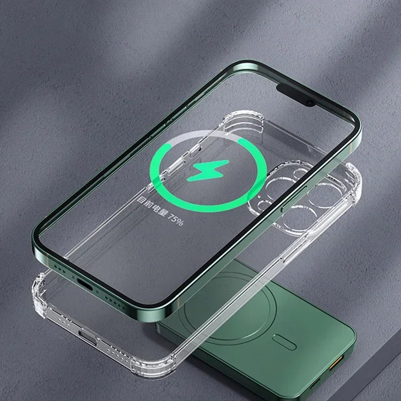 10000mah Portable Macsafe Magnetic Power Bank Fast Wireless Charger For iphone 12 13 14 Pro Max External Auxiliary Battery Pack
