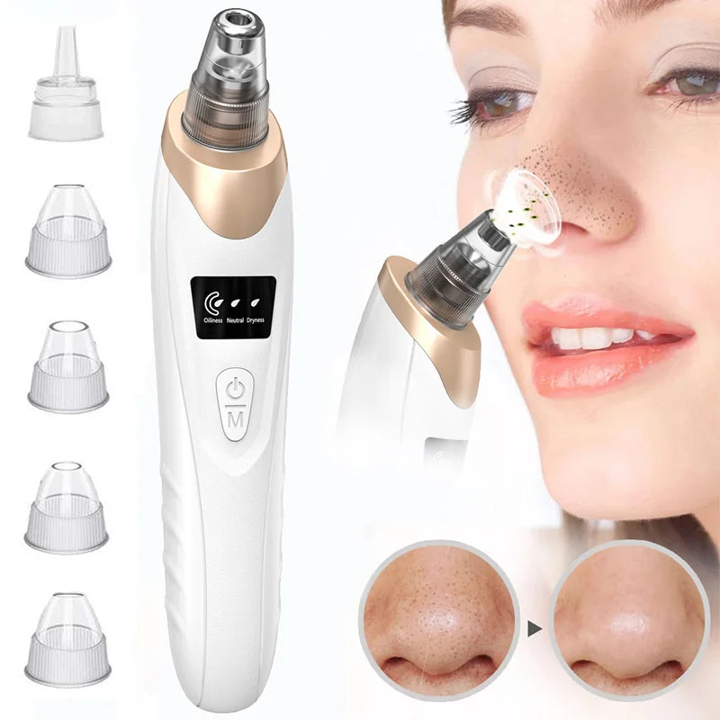 Electric Blackhead Remover Vacuum Acne Cleaner Black Dots Removal Facial Deep Cleansing Pore Cleaner Machine Skin Care Tools