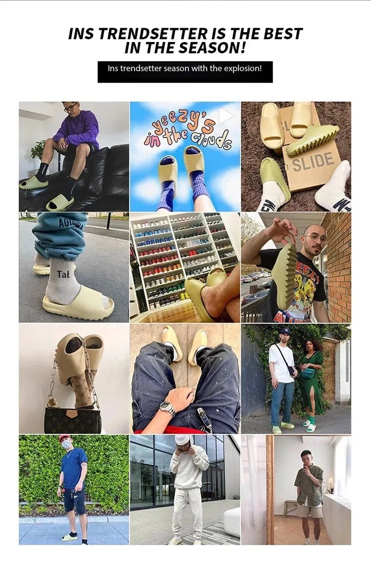 Summer Women Slippers Men Sandals Casual Beach Shoes Soft Bottom Slides Thick Platform EVA Anti-Slip Home Slippers