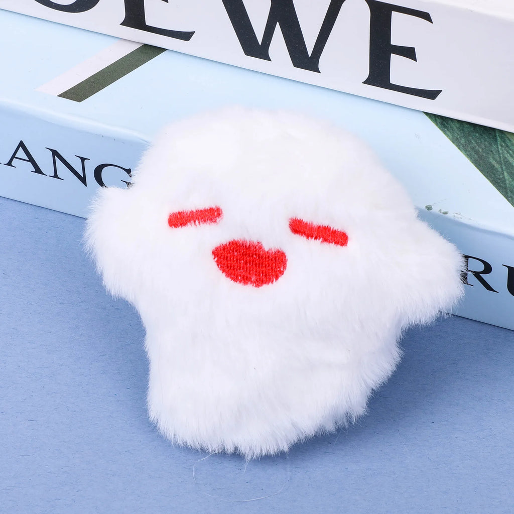 IFYOUOO Hutao Cosplay Keychain Unisex Ghost Pendant Plush Doll Key Rings Accessories Key Chains Hanging Bag Charms
