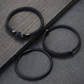 New 3Pcs Men Bracelet Set Lucky Red Keel Rope Braslet Surfer Nautical Fabric Braclet Leisure Accessories Gift For Him Jewelry