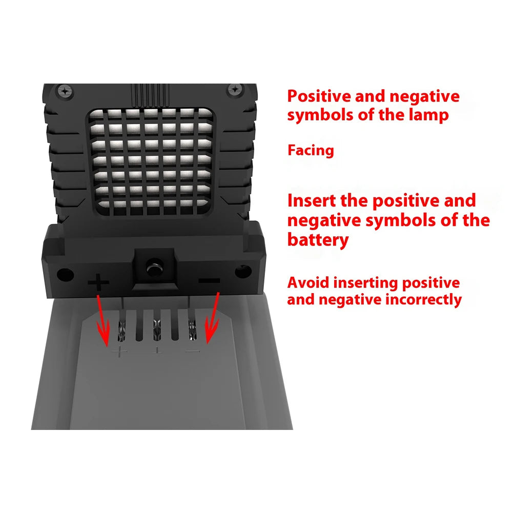 1-5Pcs Power Tool LED Work Light for Makita for Milwaukee for Dewalt for Bosch for Dayi Lomvum Zhipu 18V-21V Li-ion Battery