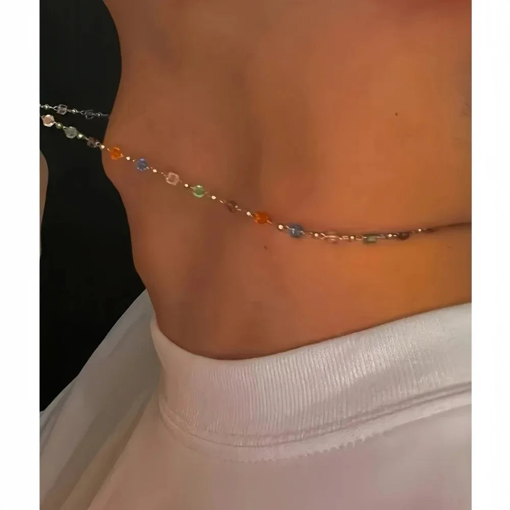 Retro Alien Irregular Baroque Pearl Pendant Necklace for Women Vintage Green Black Crystal Bead Long Necklace Neck Chain Jewelry