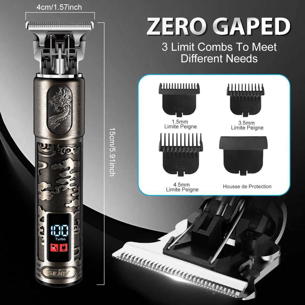 Sejoy Professional Hair Clipper kit for Men Cordless Electric Trimmers Rechargeable Hair Cutting Machine