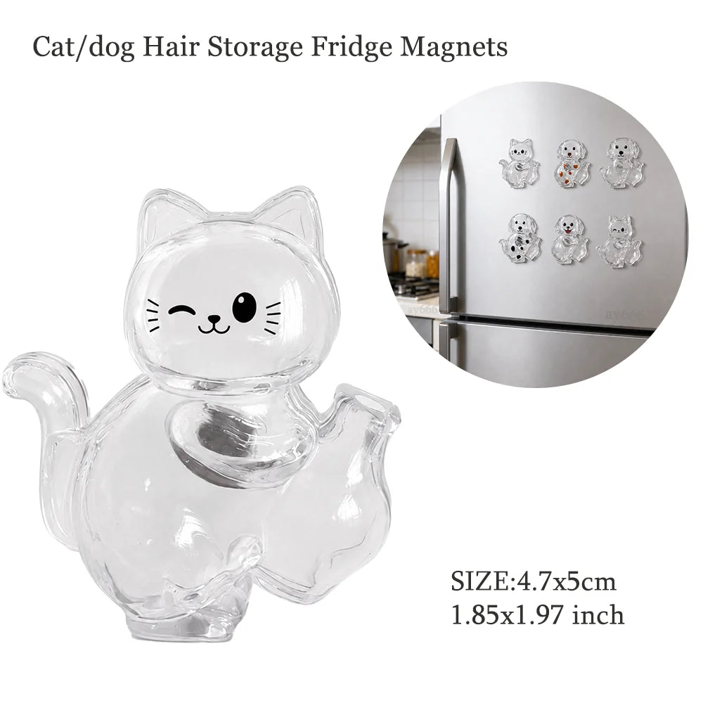 Pet Hair Memorial Resin Storage Capsule Creative Cat/Dog Hair Pendant Unique Keychain Novel Trendy Souvenir Car Decorate Gift