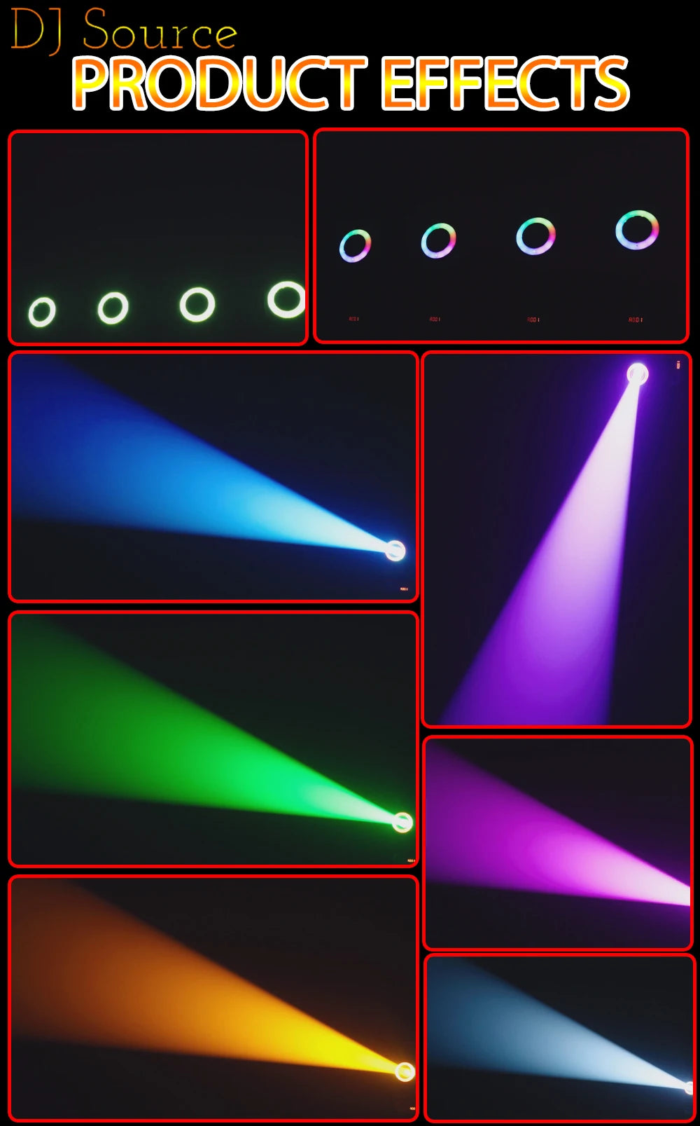 2Pcs/lot Mini LED 150W Beam Moving Head Light With Aperture 18 Prism Rainbow Effect DJ Stage Lights DMX512 For Disco Party CLub