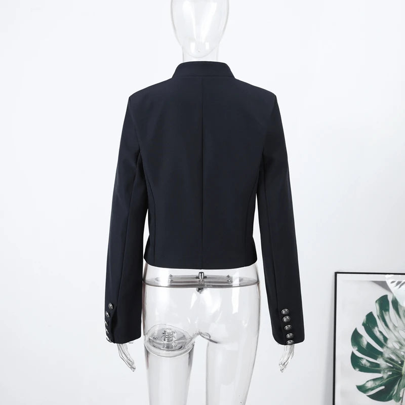 Black Velvet Tassel Jacket Knot Button Asymmetric Hem Long Sleeve Slim Fit Elegant Daily Commute Streetwear Fashion Outerwear