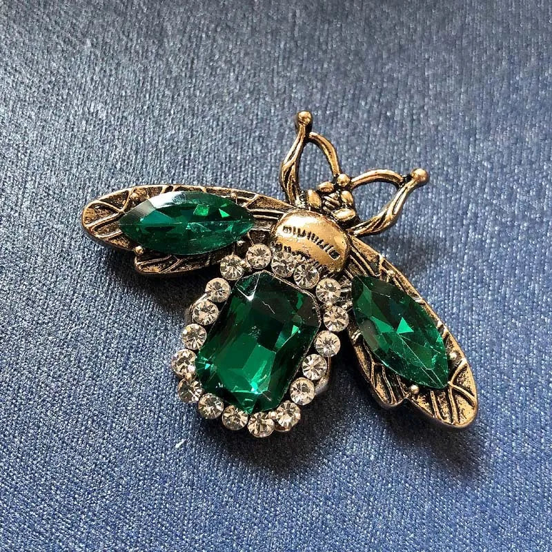 Vintage Rhinestone Brooch for Women Girls Baroque Rectangle Crystal Shell Pearl Brooches Elegant Wedding Christmas Ornament Gift