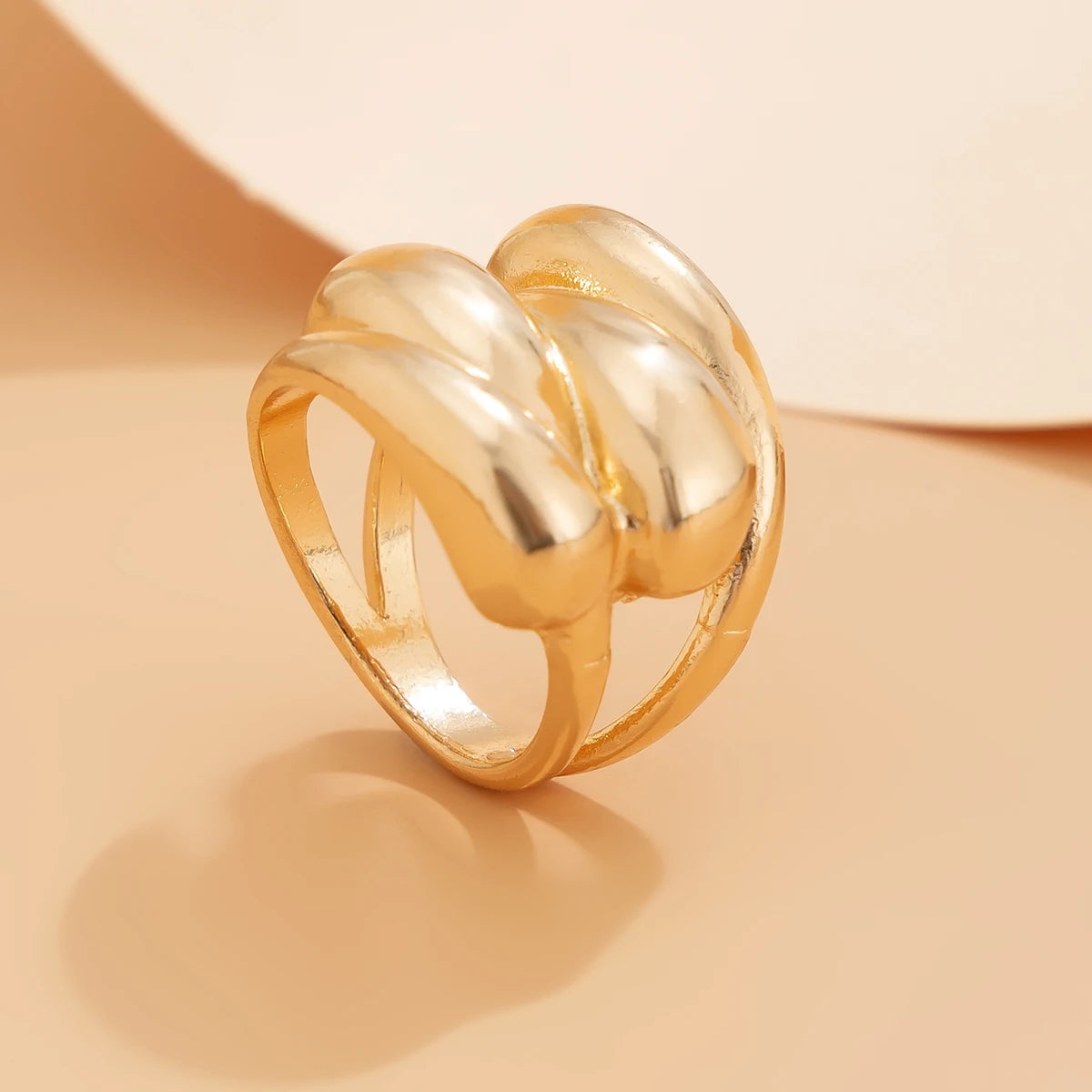 Ingemark Exaggerated Gold Color Metal Spring Bangles for Women Punk Vintage Irregular Geometric Arm Bracelets Men Jewelry Gift