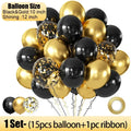Wholesale Latex Balloons Shiny Sequin Black and Gold Inflatable Balloon for Wedding Party Birthday Christmas Home Decor Supplies
