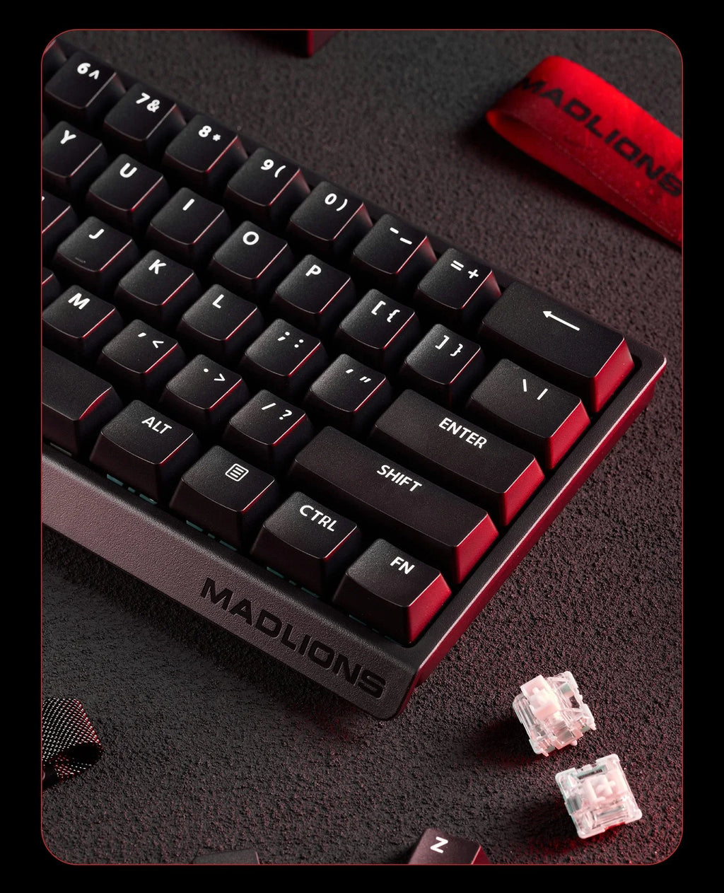 Hot Sale MADLIONS MAD60HE Magnetic Switch Keyboard Mechanical Keyboard 8000Hz 0.01mmRT Wired Custom Valorant Gaming Keyboard