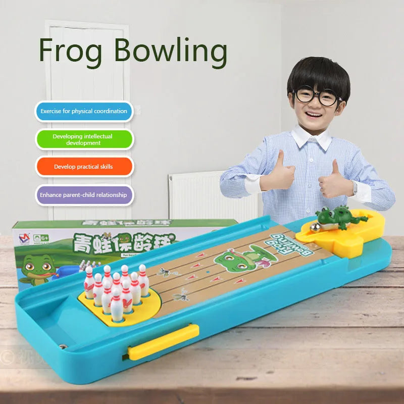 Mini Desktop Bowling Game Toy Funny Indoor Parent-Child Interactive Table Sports Game Toy Bowling Educational Gift For Kids
