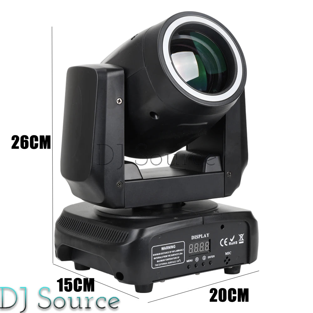 2Pcs/lot Mini LED 150W Beam Moving Head Light With Aperture 18 Prism Rainbow Effect DJ Stage Lights DMX512 For Disco Party CLub