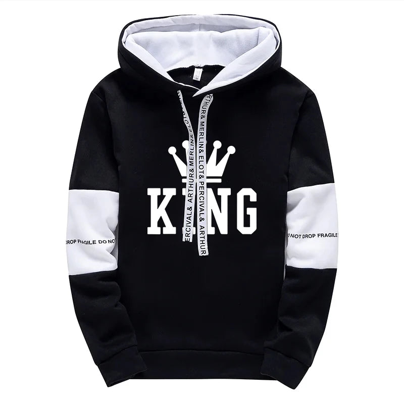 King Printing Mens Tracksuit Hot Sales Casual Hoodie Pants Streetwear Outdoors Mens Clothing Single Piece Sweatshirts Sweatpants