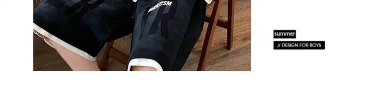 Summer Men's Large Suit S-6XL New Trendy Two Piece Set Korean High Street Fashion T-shirt Shorts Tracksuits Designer Clothes Men