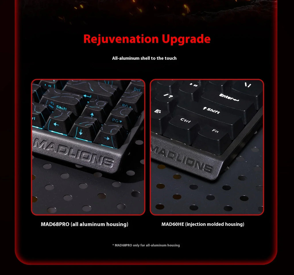 Hot Sale MADLIONS MAD60HE Magnetic Switch Keyboard Mechanical Keyboard 8000Hz 0.01mmRT Wired Custom Valorant Gaming Keyboard