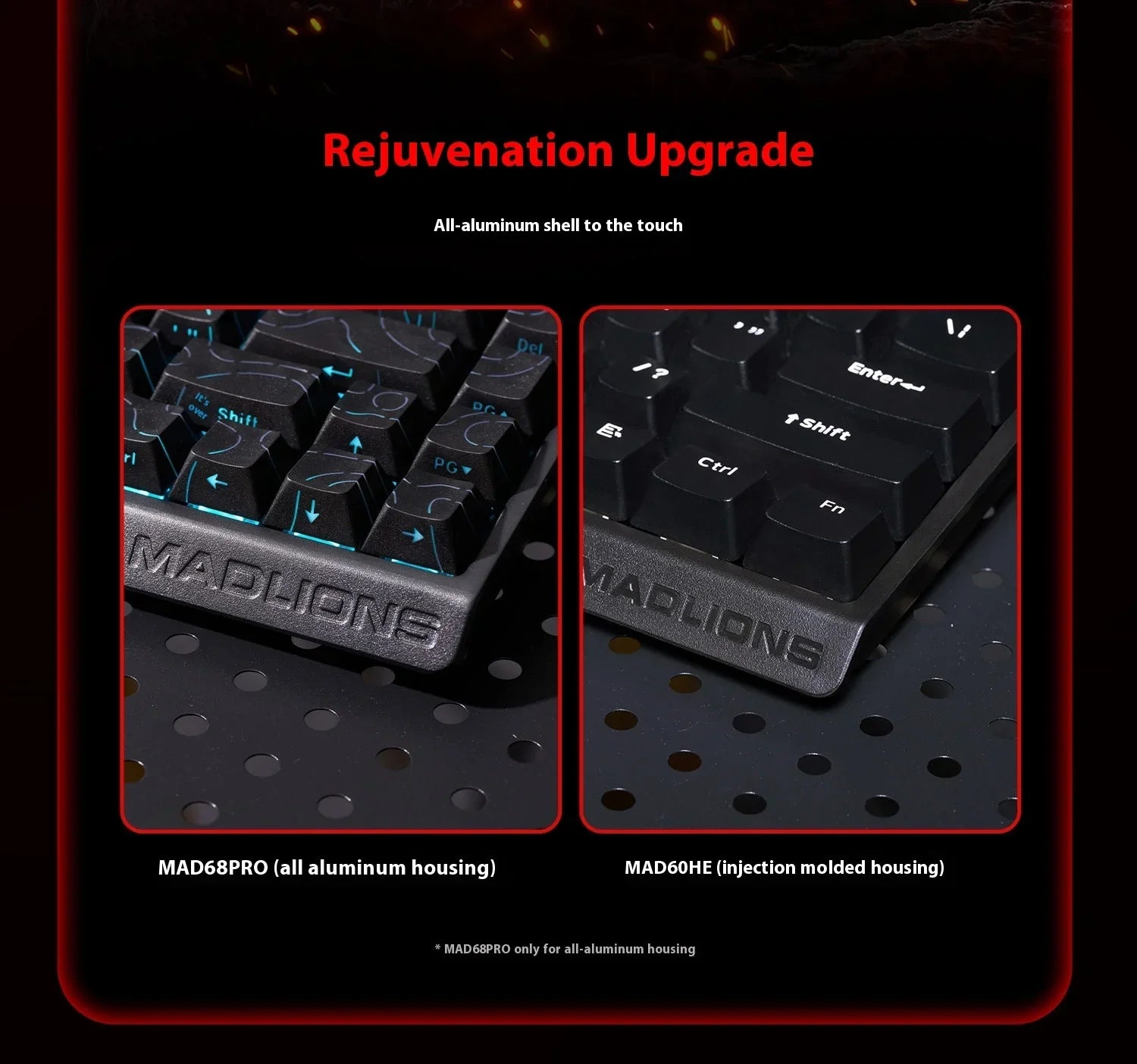 Hot Sale MADLIONS MAD60HE Magnetic Switch Keyboard Mechanical Keyboard 8000Hz 0.01mmRT Wired Custom Valorant Gaming Keyboard