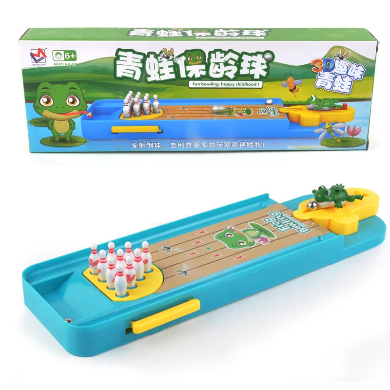 Mini Desktop Bowling Game Toy Funny Indoor Parent-Child Interactive Table Sports Game Toy Bowling Educational Gift For Kids