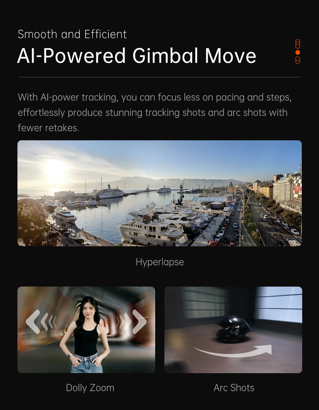 Hohem official-website isteady М7 Stabilizer Ai Face Tracking 3-Axis Phone Gimbal Built-in Selfie Stick iPhone16/Samsung Gimbal
