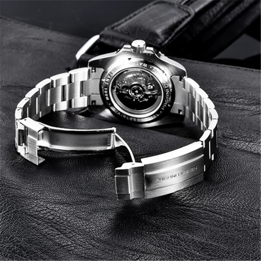 PAGANI DESIGN 2026 NEW Water Ghost Watch 40MM Luxury Automatic Mechanical Watches NH35 Auto Date Dive BGW-9 Watch For Men