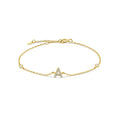 925 Sterling Silver Initial 26 Letters Alphabet Monogram Gold Name Bracelet Crystal CZ Zircon 2021 Fashionable Jewelry